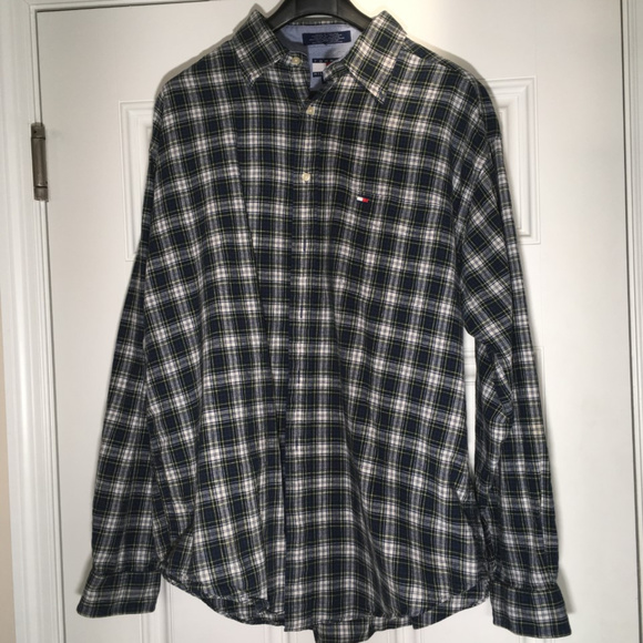 Tommy Hilfiger Other - XL Tommy Hilfiger blue/white plaid button down